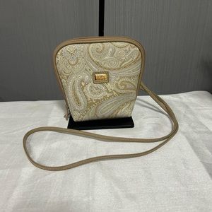 Beige Paisley Crossbody